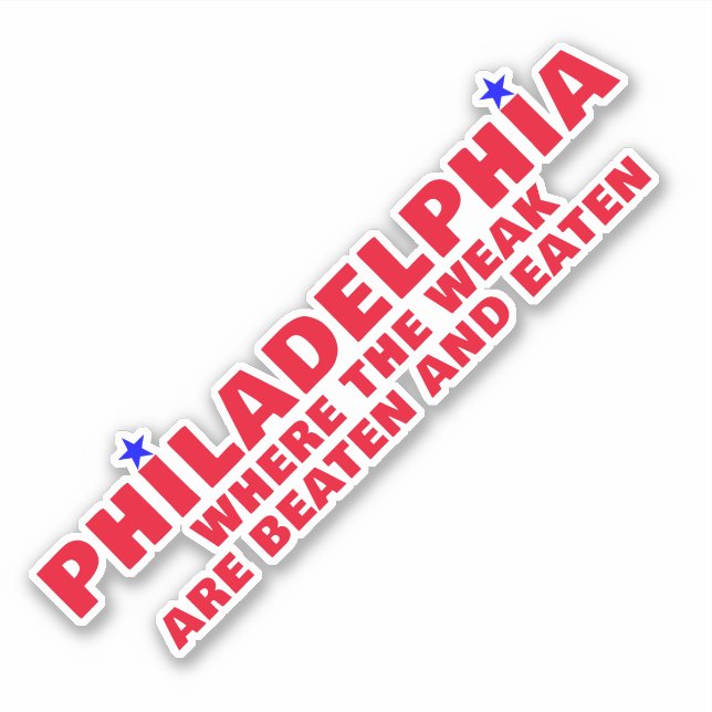 PHILADELPHIA SPORTS AUFKLEBER (Vorderseite)