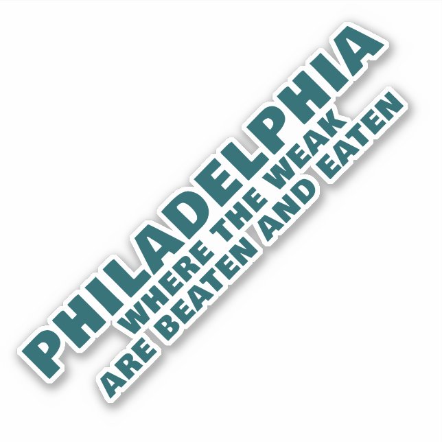 PHILADELPHIA SPORTS AUFKLEBER (Vorderseite)