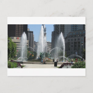 Philadelphia Springbrunnenansicht Postkarte