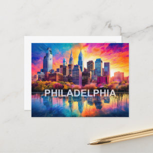 Philadelphia Stadt der Brüderlichen Liebe Postkarte