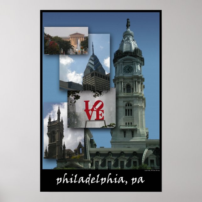 Philadelphia - Stadtbild Poster (Vorne)