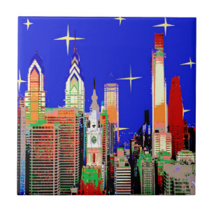 Philadelphia Starry Night Fliese