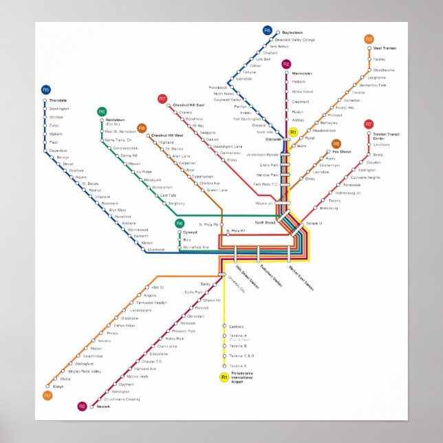 Philadelphia subway Poster (Vorne)