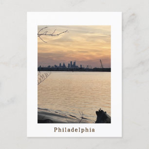 Philadelphia Sunset Foto Postcard Postkarte