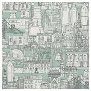Philadelphia-Toile-Balsam-Enteneier Stoff