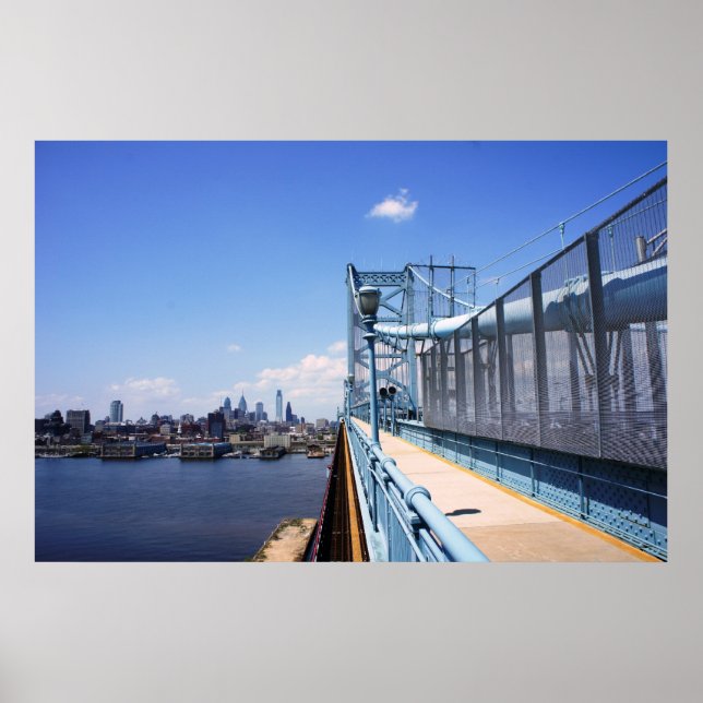Philadelphia über die Brücke Poster (Vorne)