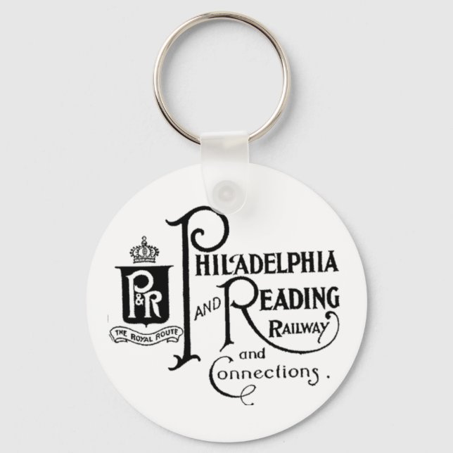 Philadelphia und Reading Railway Logo-Postage Schlüsselanhänger (Vorderseite)