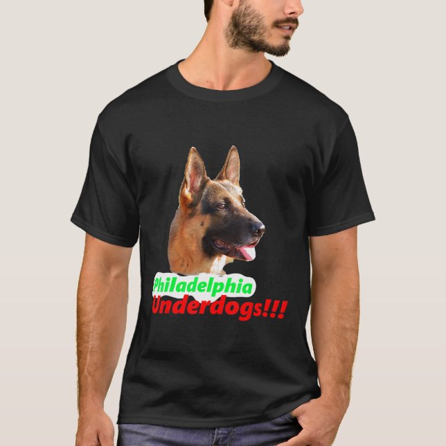 Philadelphia Underdogs German Shepherd T-Shirt (Vorderseite)