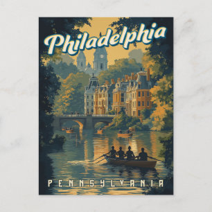 Philadelphia - Vintage Pennsylvania Postkarte