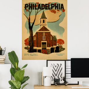 Philadelphia Vintage-Plakat Poster