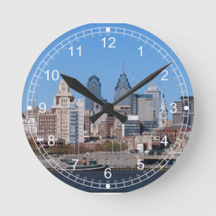 Philadelphia-Wanduhr Runde Wanduhr