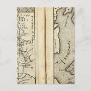 Philadelphia - Washington Road Map 2 Postkarte