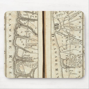Philadelphia - Washington Road Map 4 Mousepad
