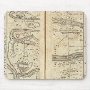 Philadelphia - Washington Road Map Mousepad