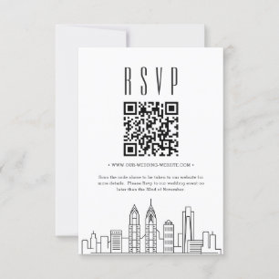 Philadelphia Wedding QR Code UAWG Einladung
