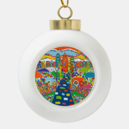 Philadelphia, Weihnachtsschmuck der PA Keramik Kugel-Ornament