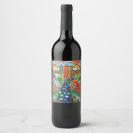 Philadelphia Wein oder Sparkling Weinflaschen Etik Weinetikett