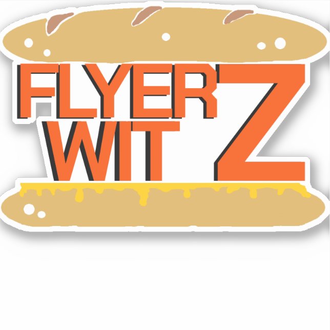 PHILADELPHIA WIT AUFKLEBER (Vorderseite)