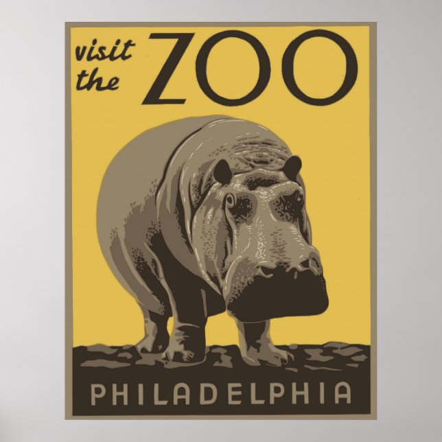 Philadelphia Zoo Poster (Vorne)