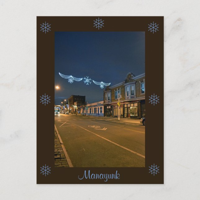 Philadelphiac$postkarte-hauptstraße Feiertagspostkarte (Vorderseite)