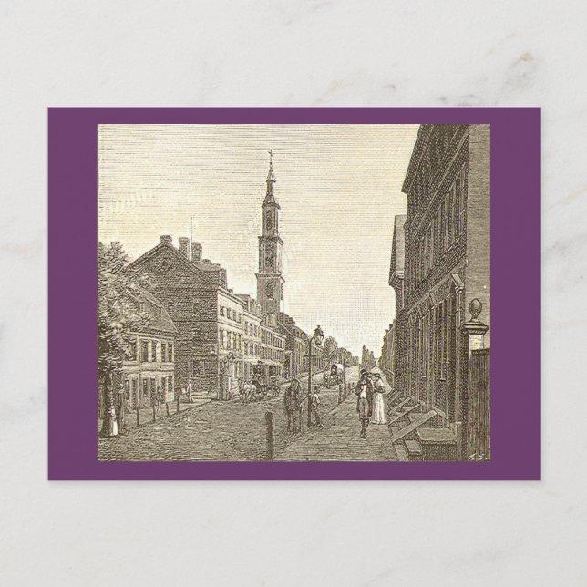 Philadelphie en 1800 Carte postale (Devant)