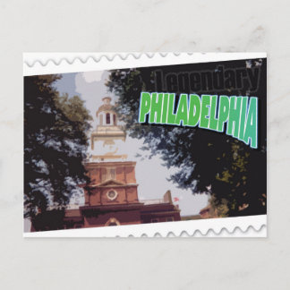 Philadelphie légendaire, Pa, carte postale