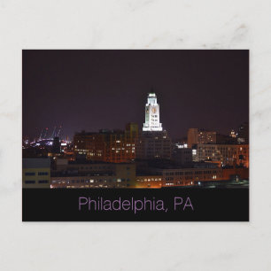 Philadelphie, PA Pleine lune de carte postale