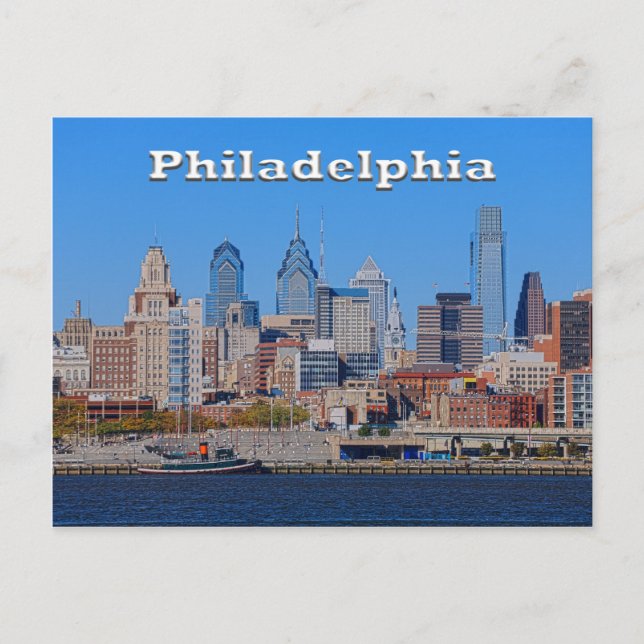 Philadelphie Skyline, Medium View II carte postale (Devant)