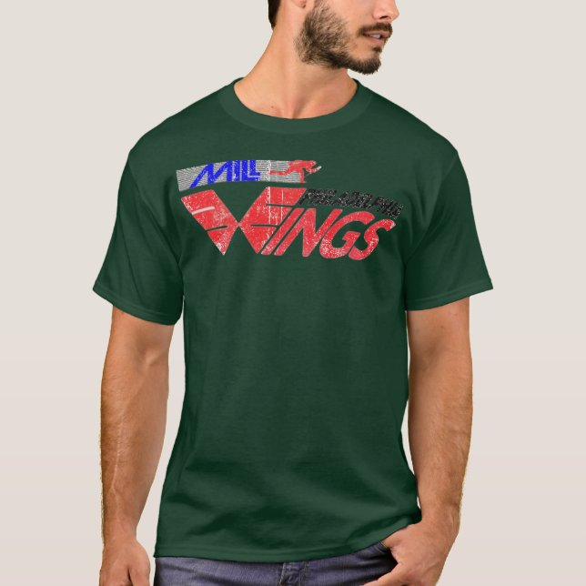 Philadelphie Wings Lacrosse T-Shirt Retro MILL (Devant)