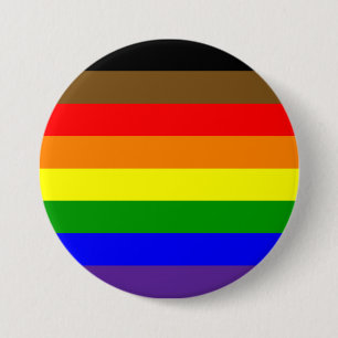 Philadephia-Regenbogenfahne Button
