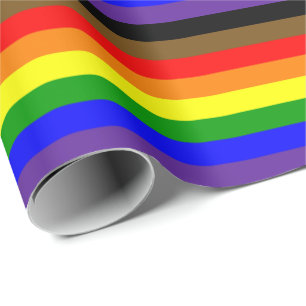Philadephia-Regenbogenfahne horizontal Geschenkpapier