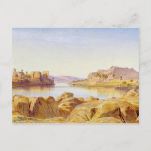 Philae, Ägypten, 1863 (Öl auf Leinwand) Postkarte