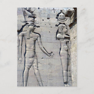 Philae Carving Postkarte