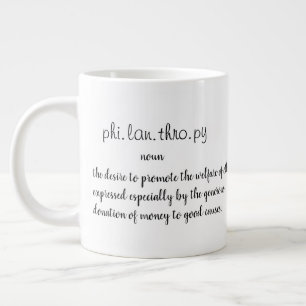 Philanthropie Jumbo-Tasse