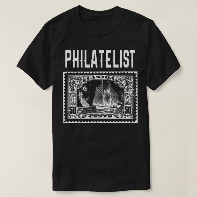 Philatelist  Stamp Collector Loves Collecting Stam T-Shirt (Design vorne)