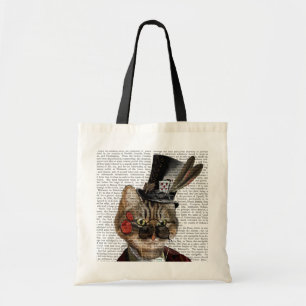 Phileas katzenartige Steampunk Katze u. Zylinder 2 Tragetasche
