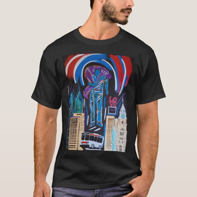 Phileo Adelphos a Tribute to Brotherly Liebe Tshir T-Shirt (Vorderseite)