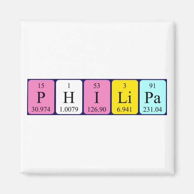 Philipa Peripherienname-Magnet Magnet (Vorne)