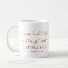 Philipians 4 : 13 Christliches Zitat-Cof des Neuen Kaffeetasse