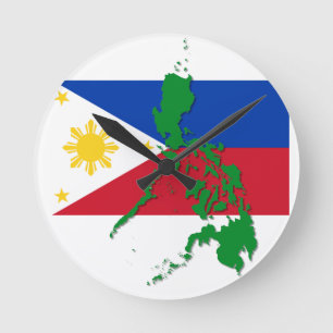 Philipienen, philippines clock runde wanduhr