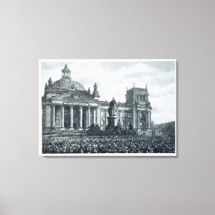 Philipp Scheidemann (1865-1939) gibt eine Adresse Leinwanddruck