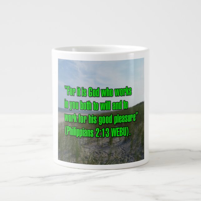 Philipper 2:13 WEBU Tasse (Vorderseite)