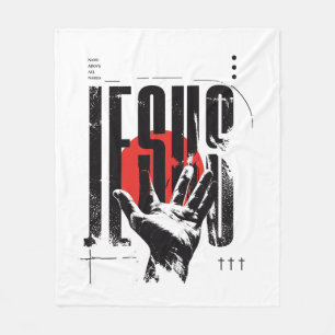 Philipper 2:9 Name Über Allen Namen Retro Grunge Fleecedecke