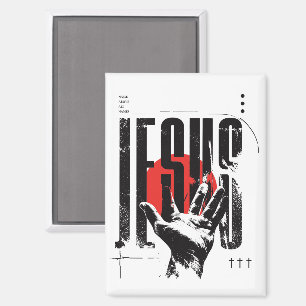 Philipper 2:9 Name Über Allen Namen Retro Grunge Magnet