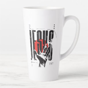 Philipper 2:9 Name Über Allen Namen Retro Grunge Milchtasse