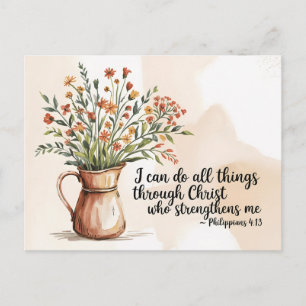 Philipper 4:13 Bibelvers Schriftzitat Postkarte