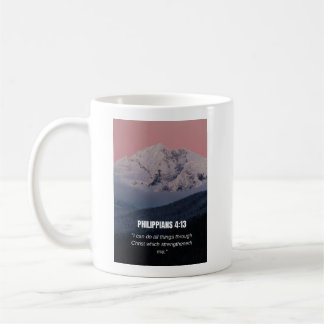 Philipper 4:13 KJV Bibelvers Berg & Wald Kaffeetasse