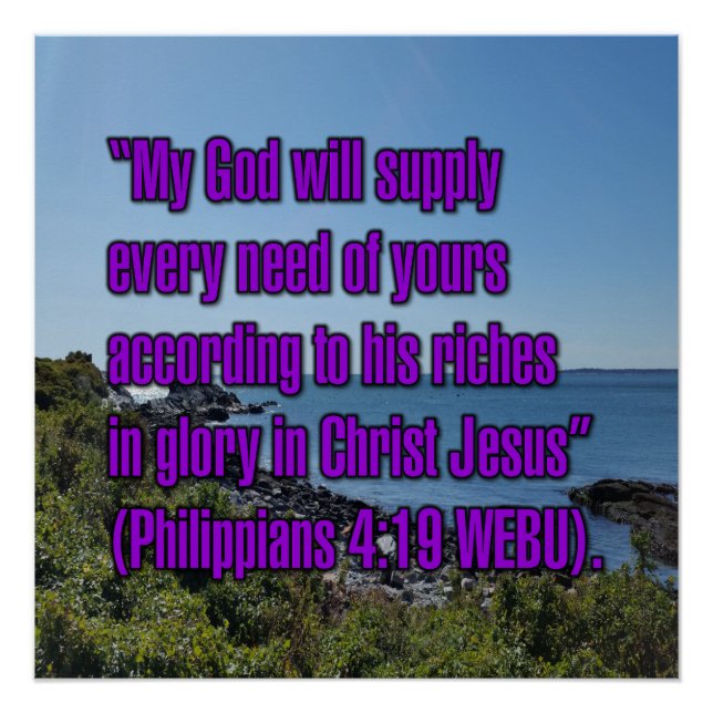 Philipper 4:19 WEBU Poster (Vorderseite)