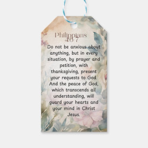 Philipper 4:6-7 Christliche Bibelverse Wasserfarbe Geschenkanhänger