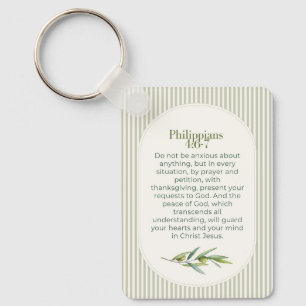Philipper 4:6–7 Christliches Ermutigungsgeschenk Schlüsselanhänger